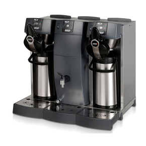 Překapávač kávy pro 2 konvice + výrobník horké vody, 400V | BRAVILOR BONAMAT, RLX 676