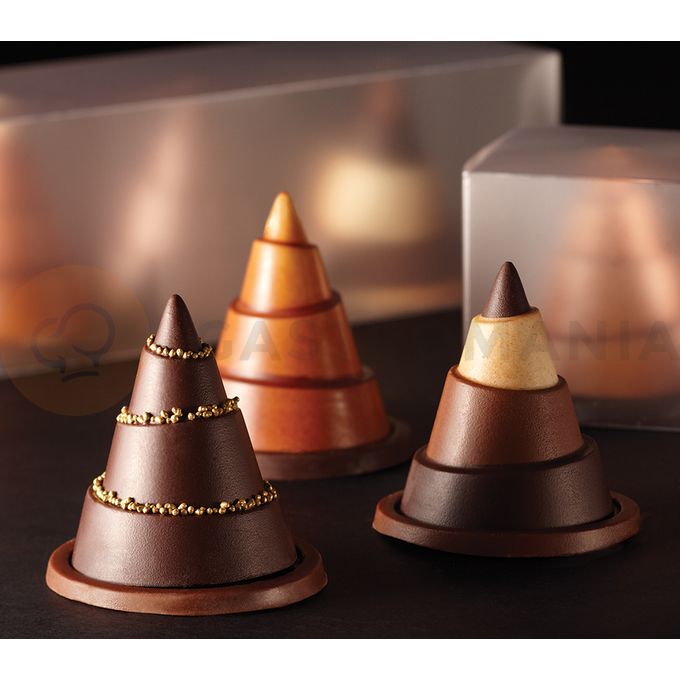 Forma na čokoládu - vánoční stromeček, 75x90 mm, 350 g - KT60 | PAVONI, Kit alberelli
