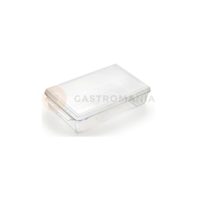 Plastová krabička s víčkem na tiramisu, 27,5 x 18 x5,5 cm, balení 25 kusů | ALCAS, 132/3