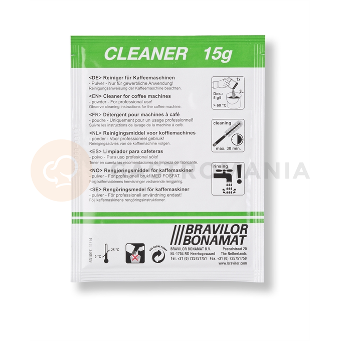 Prostředek pro odstranění usazenin a skvrn z termosů - 60 sáčků/15 g | BRAVILOR BONAMAT, Cleaner