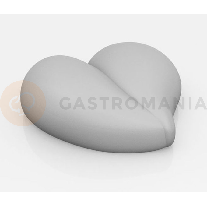Silikonová forma na předkrmy, 8x srdce, 65x60x21 mm, 46 ml, 400x300 mm - PX3206S | PAVONI, Heart