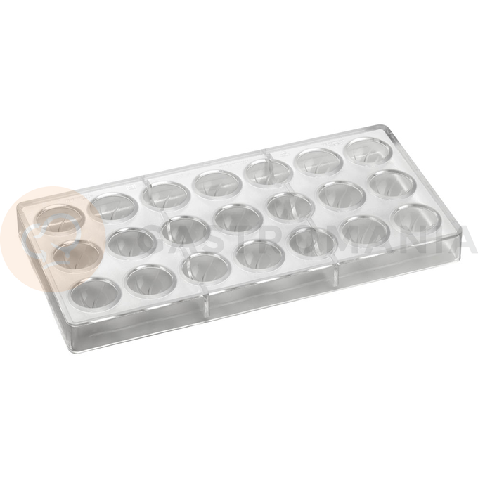 Tritanová forma na pralinky - 21 ks, 30x18 mm, 10 gr - PC09FR | PAVONI, Innovation