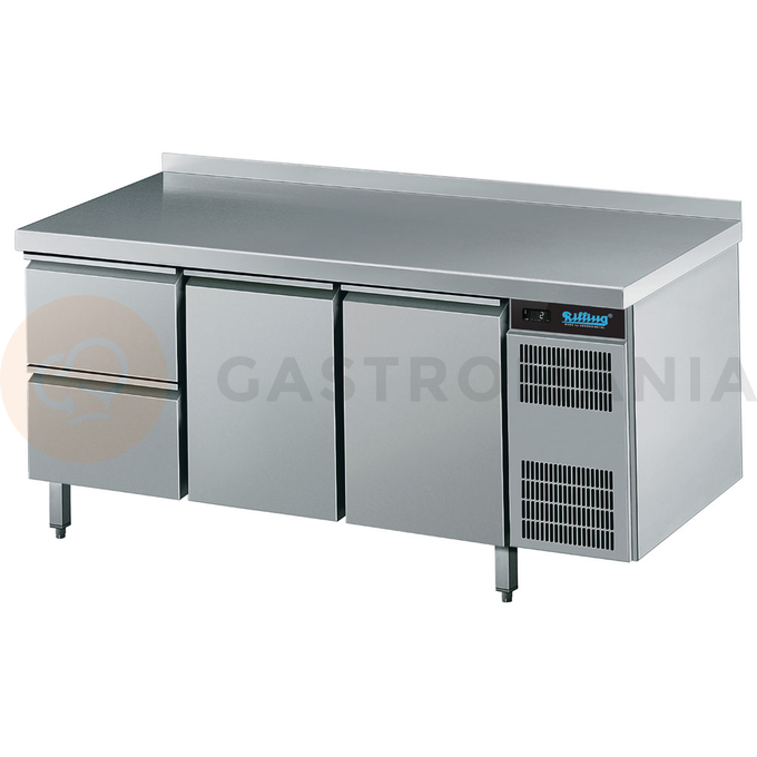 Chladící stůl 2 zásuvky a 2 dveře 420 l, 1725x700x850 mm | RILLING, AKT EK731 1601-2/1/1