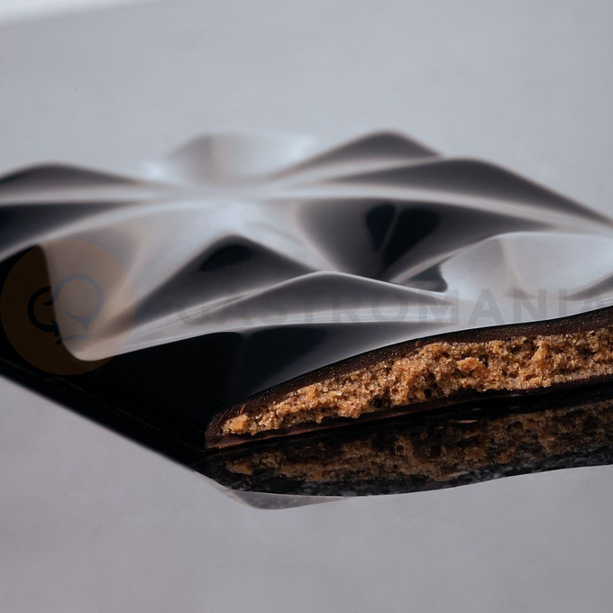Tritanová forma na tabulku čokolády - 3 ks x 100g, 155x77x10 mm - PC5005FR | PAVONI, Edelweiss