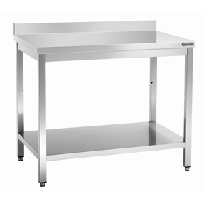 Pracovní stůl série 700, 1200x700x850 mm, s lištou | BARTSCHER, 312127