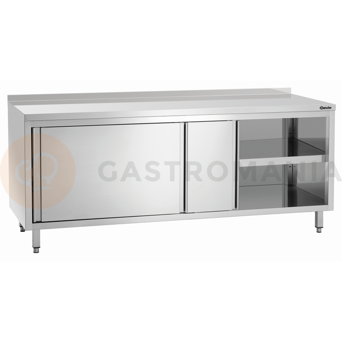 Pracovní skříňka série 700 s lištou, 2000x700x850 mm, posuvné dveře | BARTSCHER, 338207