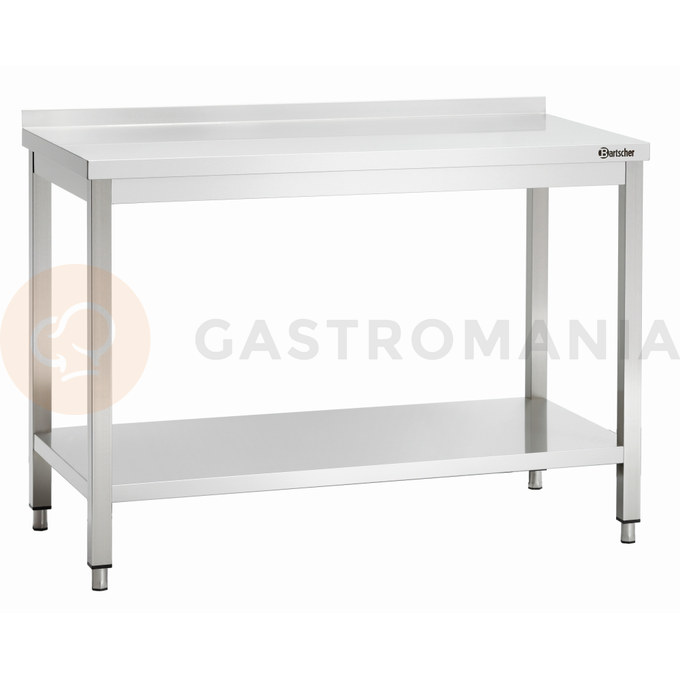 Pracovní stůl série 600 s lištou, 1200x600x850 mm | BARTSCHER, 308126