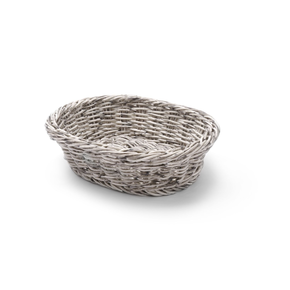 Košík oválný, 250x190x65 mm, šedý | HENDI, 426616