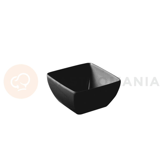Kvádrová miska z černého melaminu 190x190 mm | HENDI, 566206