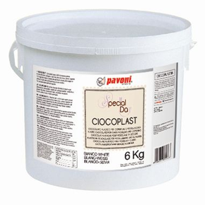 Čokoládová potahovací hmota - bílá, 6 kg | PAVONI, CIOCOPLASTBN
