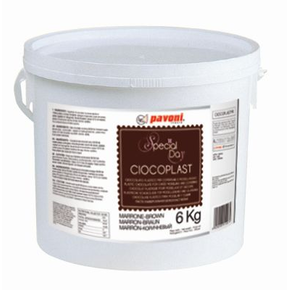 Čokoládová potahovací hmota - hnědá, 6 kg | PAVONI, CIOCOPLASTMR