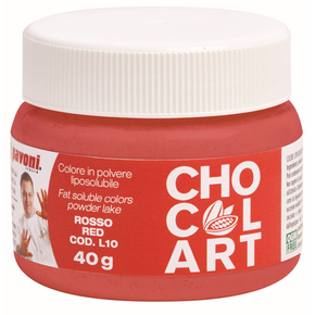 Práškové potravinářské barvivo rozpustné v tuku Chocolart - červené, 40 g  | PAVONI, L10
