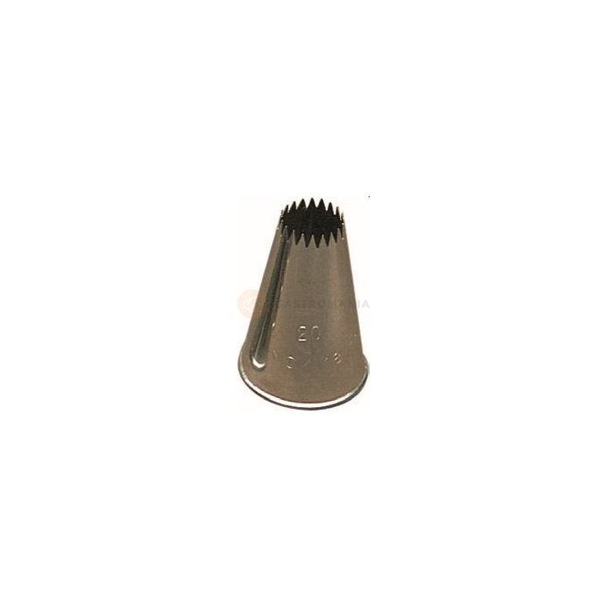 Cukrářská špička - hvězda, průměr: 8 mm - 126/8 | PAVONI, Stainless Steel Tubes