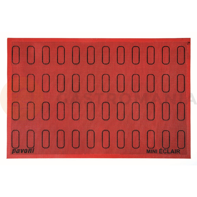 Podložka na éclairs perforovaná - 600x400 mm, 48 ks x 60x18 mm - ECL48 | PAVONI, Forosil Éclair