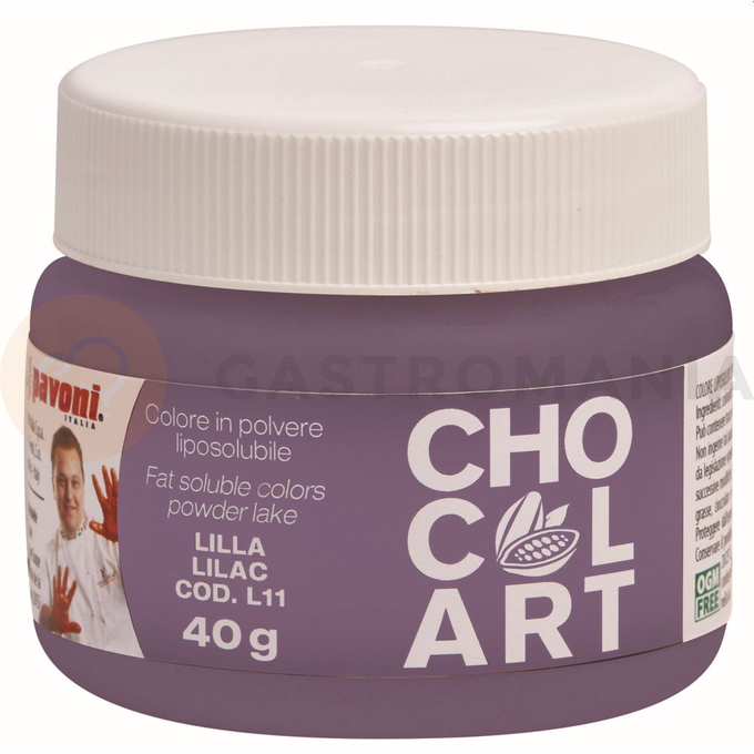 Práškové potravinářské barvivo rozpustné v tuku Chocolart - šeřík, 40 g  | PAVONI, L11