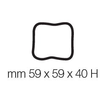 Sada: tác + 64 formiček na monoporce - čtverec, 38x38x25 mm, 400x340 mm | PAVONI, TMQS2