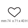 Sada: tác + 96 formiček na monoporce - srdce, 46x46x25 mm, 600x400 mm | PAVONI, TMCS