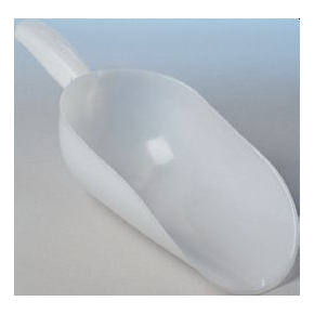 Biała szufelka z tworzywa sztucznego - 500 ml | PAVONI, SET500