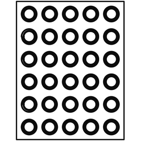 Mikroperforovaná forma na moučníky a dezerty - 300x400 mm, 30 ks x 32/40x16 mm, 16 ml - FF4306S | PAVONI, Formasil