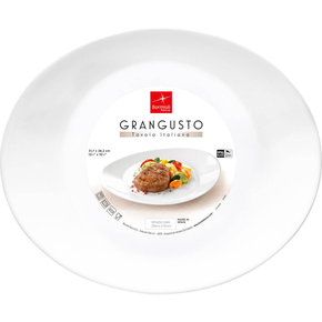 Oválný talíř na steaky, 31,5 x 26 cm | BORMIOLI ROCCO, Grangusto