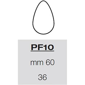 Šablona s formičkami na těsto - 30x vejce 60 mm, 57,5x39 cm | PAVONI, PF10