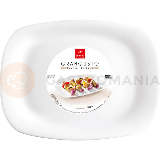 Plytký talíř, obdélníkový, 21,7 x 16,3 mm | BORMIOLI ROCCO, Grangusto