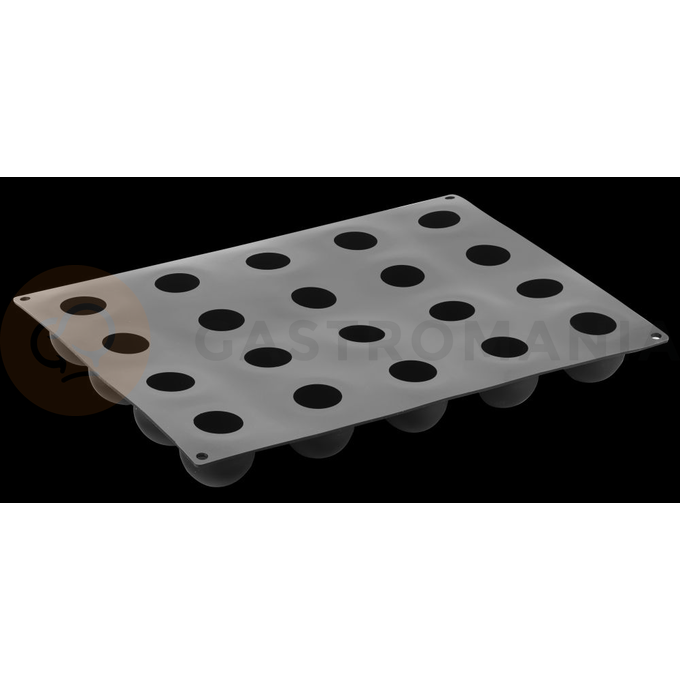 Silikonová forma na monoporce - koule, 400x300 mm, 20 ks x 50 mm, 65 ml - PX4316S | PAVONI, Sfere