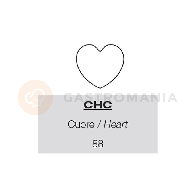 Silikonová šablona na dekorace - srdce, 600x400x4 mm, 88 důlků | PAVONI, CHC