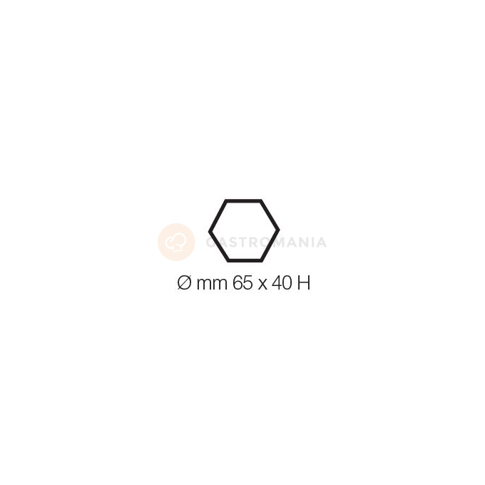 Vykrajovátko z nerezové oceli - hexagon, 42x25 mm | PAVONI, CMES