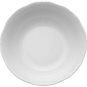 Miska z bílého porcelánu o průměru 23 cm | LUBIANA, Afrodyta