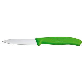 Nůž na zeleninu, hladký, 8 cm, zelený | VICTORINOX, Swiss Classic