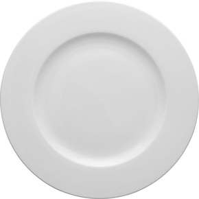 Plytký talíř z bílého porcelánu o průměru 24 cm | LUBIANA, Wersal