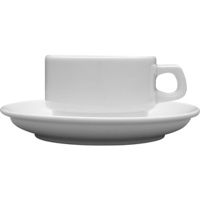 Podtácek pro mísu na polévku z bílého porcelánu, 16 cm | LUBIANA, Kaszub/Hel