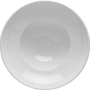 Talíř z bílého porcelánu na těstoviny o průměru 26 cm | LUBIANA, Kaszub/Hel