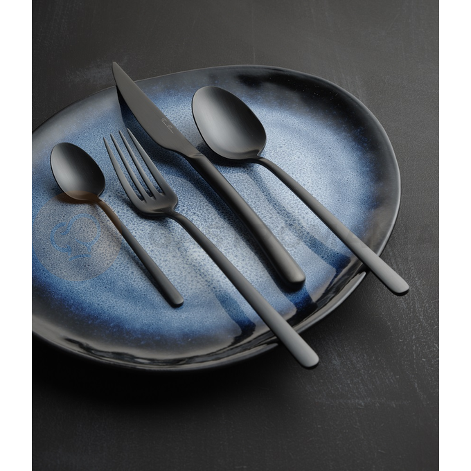 Jídelní vidlička černá 21,3 cm | FINE DINE, Amarone Black