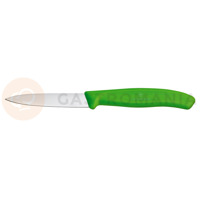 Nůž na zeleninu, hladký, 8 cm, zelený | VICTORINOX, Swiss Classic