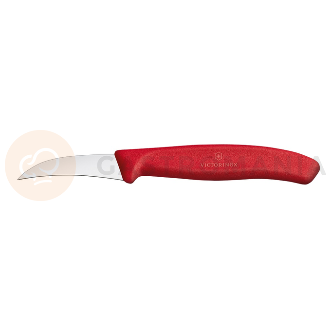 Nůž na zeleninu, zahnutý, 6 cm, červený | VICTORINOX, Swiss Classic