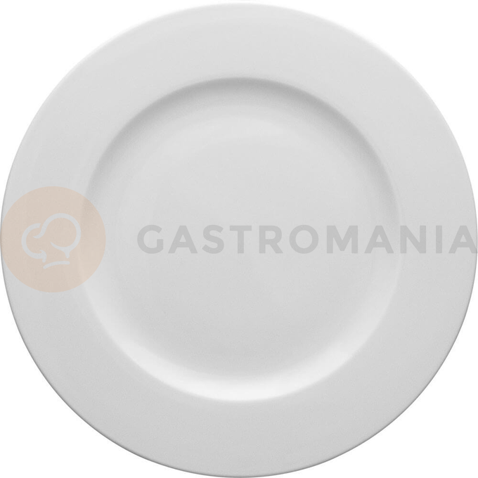 Plytký talíř z bílého porcelánu o průměru 16 cm | LUBIANA, Wersal