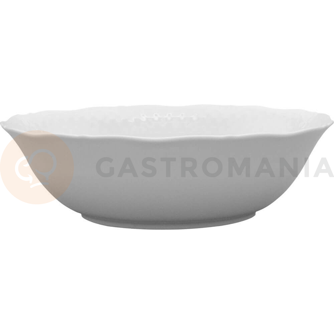 Salátová mísa z bílého porcelánu o průměru 18,5 cm | LUBIANA, Afrodyta