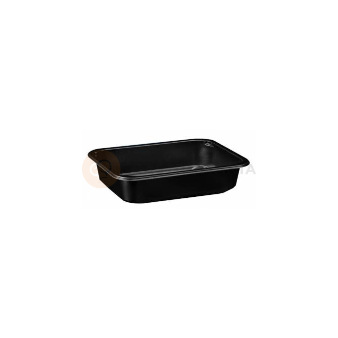 Černý, 1 - komorový box, vhodný k zatavení, 187x137x36 mm, 640 ks, hladký | CHEFFY, Matipack W1 601D