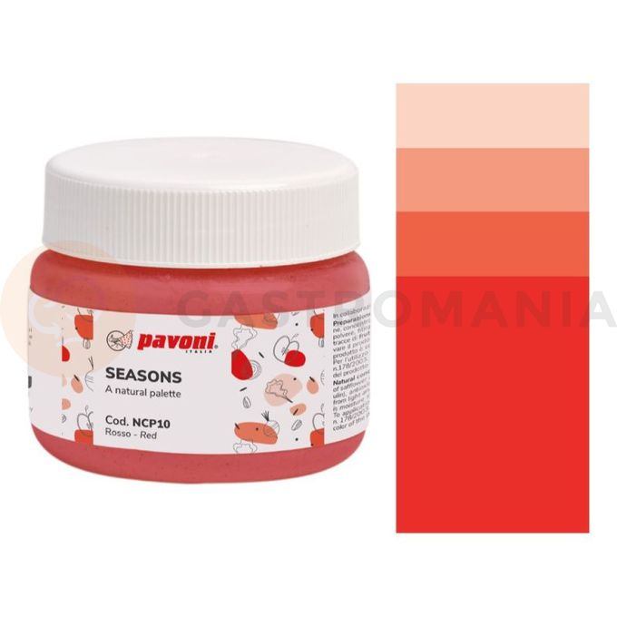 Přírodní barvivo, koncentrát v prášku - červené, 80 g - NCP10 | PAVONI, Seasons