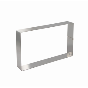 Cukrářský ráfek obdélníkový - 302 mm x 222 mm x 50 mm - 11H5L30 | MARTELLATO, STAINLESS STEEL BANDS