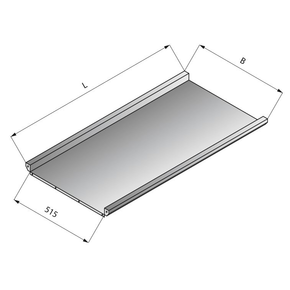 Deska pro průchozí stůl, 1000x575 mm | LOZAMET, LO316/1057