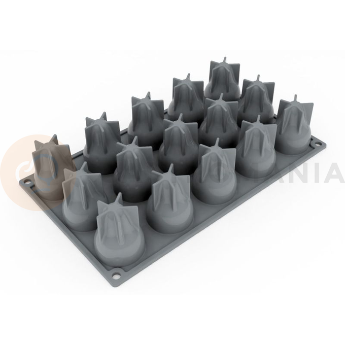 Silikonová forma na chuťovky, hruška, 15 x důlků, 300x175 mm, 46 ml - GG037S | PAVONI, Kaiser