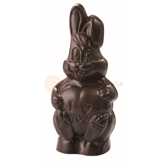 Termoformovaná 3D forma na čokoládu-Králíček se srdíčkem, 1ks, 235mm - MAC630S | MARTELLATO, 3D Easter