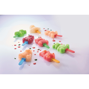Plastové formy na zmrzlinu ve tvaru zvířátek - 8 x 10 ks. - SBIKIT01 | MARTELLATO, BABY ICE