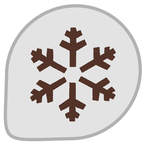 Šablona na zdobení dezertů, Sněhová vločka  - MASK62 | MARTELLATO, PLASTIC STENCIL