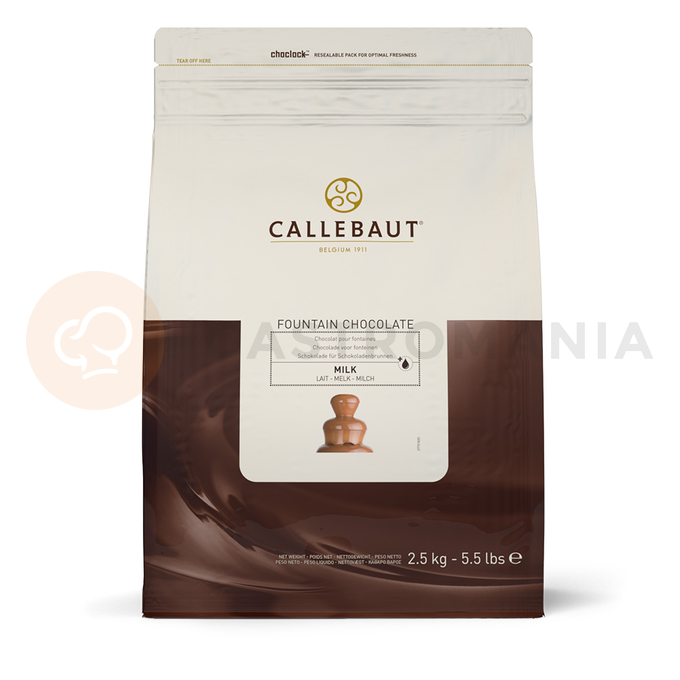 Mléčná čokoláda do čoko fontány, 37,8% 2,5 kg balení | CALLEBAUT, CHM-N823FOUNE4-U71