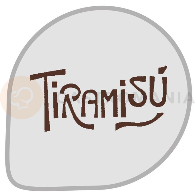 Šablona na zdobení dezertů, Tiramisu - MASK39 | MARTELLATO, PLASTIC STENCIL