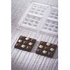 Tritanová forma na čokoládové tabulky - 6 x 50g, 70x70x14 mm - PC5014FR | PAVONI, Mini Moulin
